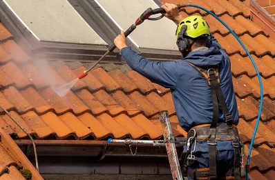 Démoussage et hydrofuge de toiture à Grimault